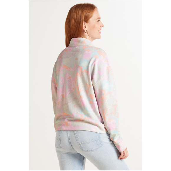 Evereve | NWT Peyton Jensen Mia Tie Dye Zip Sweatshirt // L - Picture 4 of 13